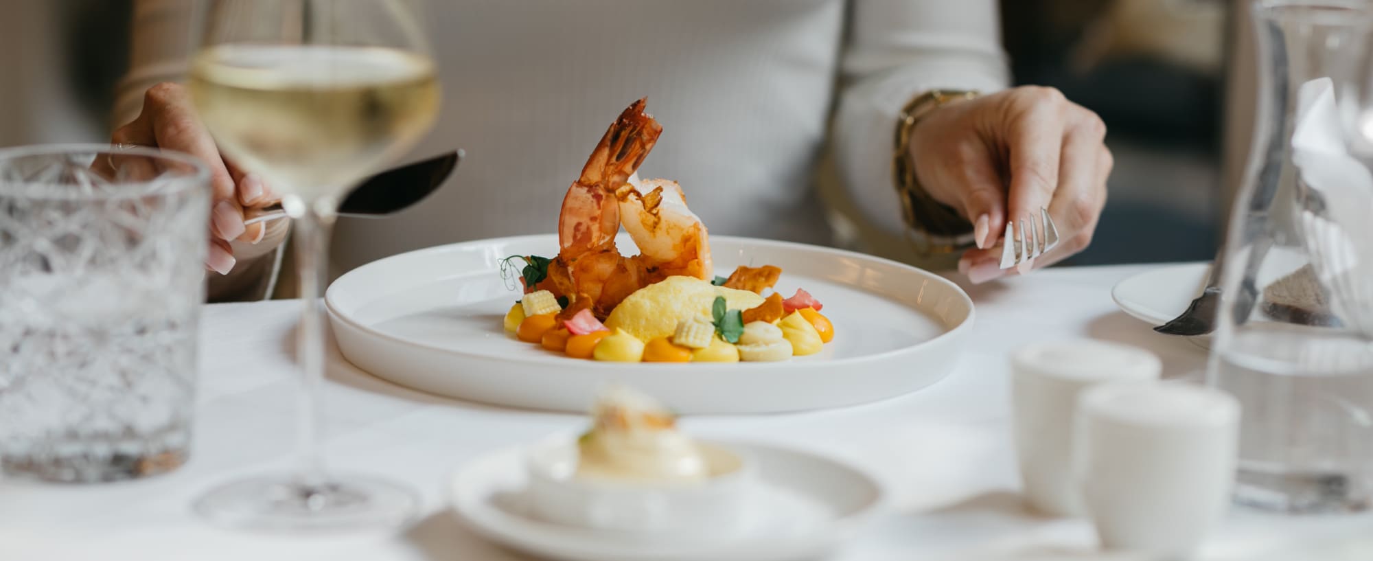 Dish for gourmets in the award-winning restaurant 