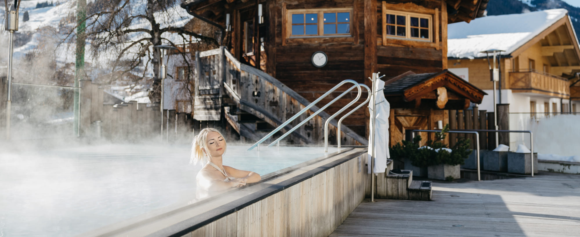 Unser Außenpool - beheizt Sommer wie Winter