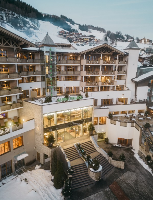 Hotel Alpine Palace in summer