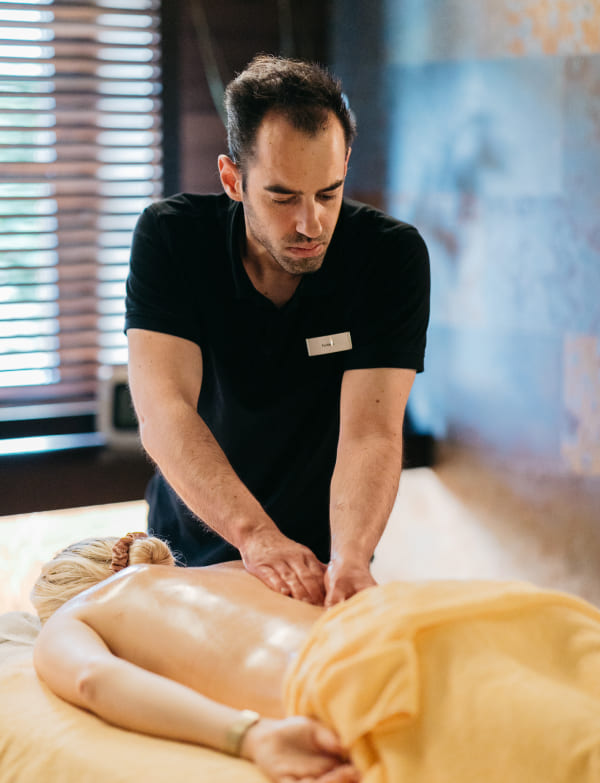 Massage and treatment room in the wellness area