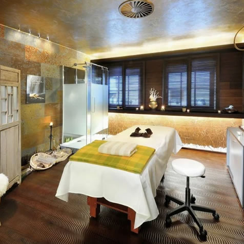 Treatment room in the spa area
