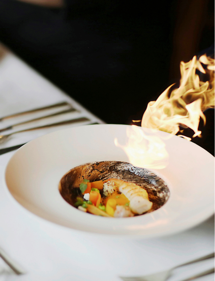 Main course in the gourmet restaurant in Saalbach