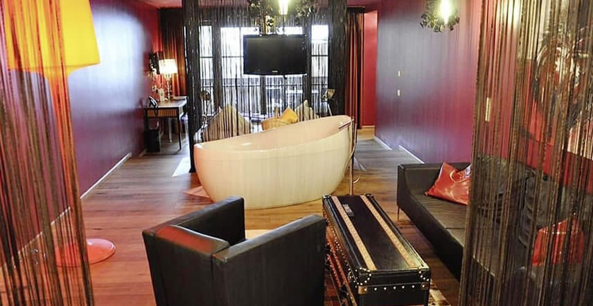 Red suite in the 5 star superior hotel in Saalbach-Hinterglemm